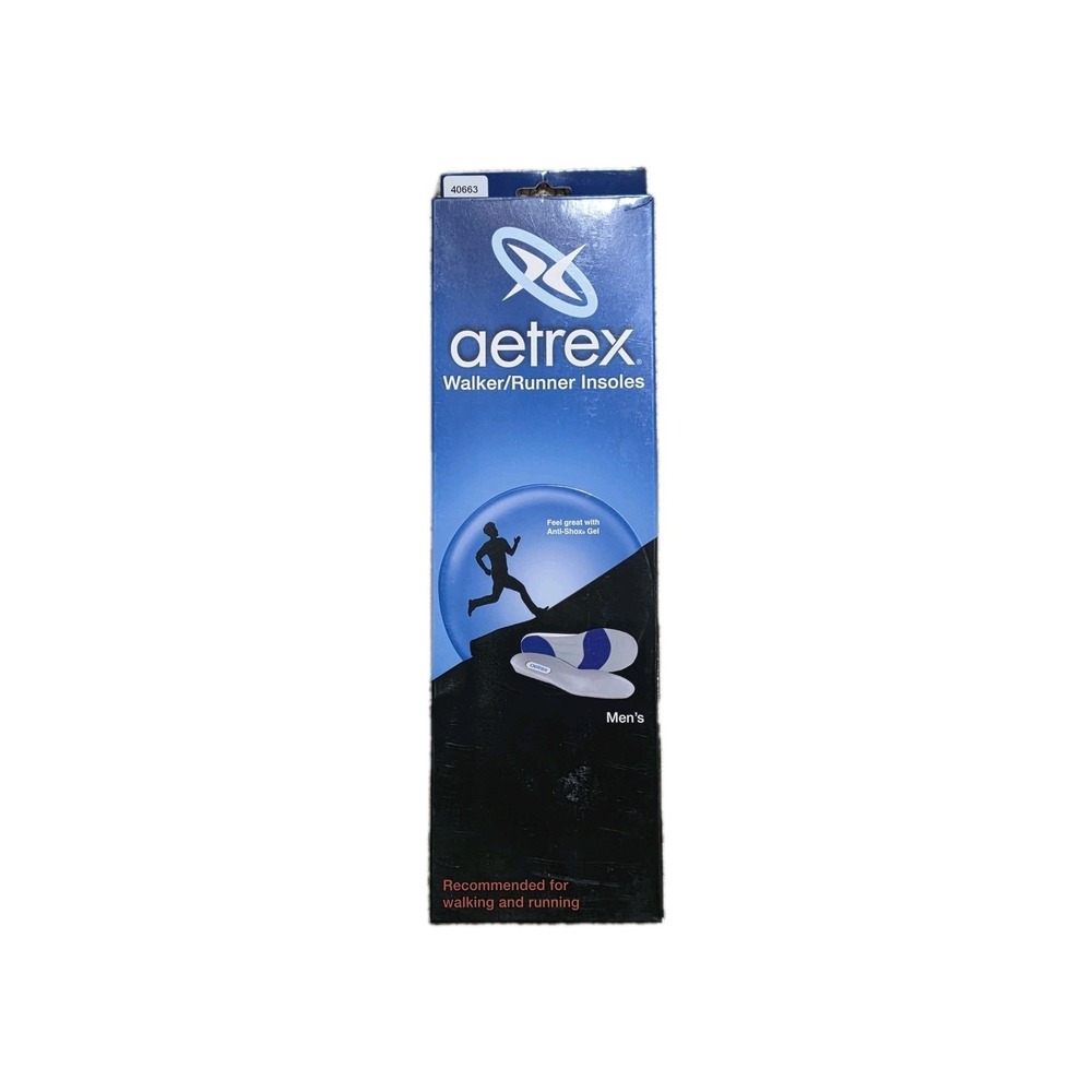 Aetrex Anti-Shox Gel Walking Running Cushioned Insoles Men's size 14-15 40663